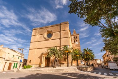 Mallorca, İspanya ve Avrupa 'daki Porreres' in güzel manzarası