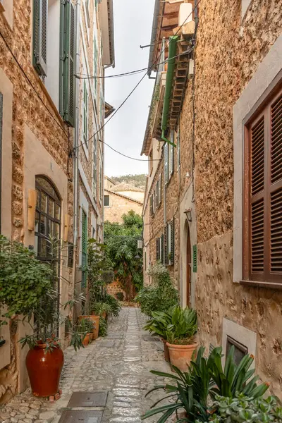 Casc Antic Fornalutx Mallorca Spanya Avrupa Nın Inanılmaz Fotoğrafları Stok Resim