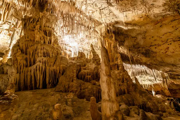 Incredibili Foto Grotte Drach Maiorca Spagna Europa Fotografia Stock