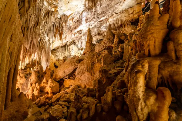Erstaunliche Fotos Von Drach Höhlen Auf Mallorca Spanien Europa Stockbild