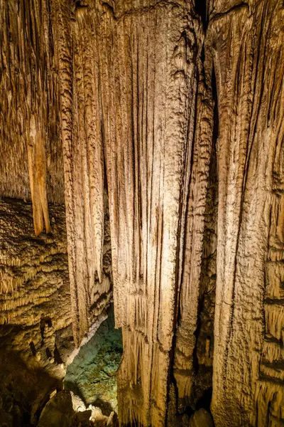 Дивовижні Фотографії Печер Драч Майорці Іспанія Європа Стокове Зображення