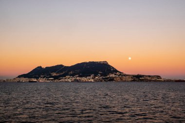 Cebelitarık 'ın güzel manzarası ve sudan Ay, Avrupa