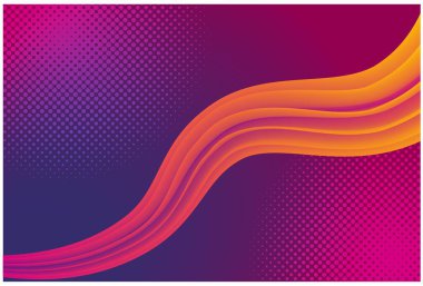 Yumuşak gradyan çizgileri olan soyut kapak şablonları. Grafik tasarımınız için dinamik 3 boyutlu eğri şekilli ve akışkan renklere sahip gelecekçi arkaplanlar. Vektör illüstrasyonu.