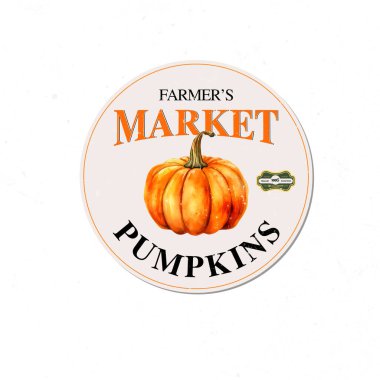 Çiftçilerin kabak sanatı etiketleri veya diğer kullanımları için pazarlama.