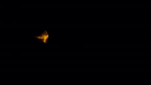 Pleine Lune Ardente Derrière Des Nuages Noirs Des Nuages Noirs — Video