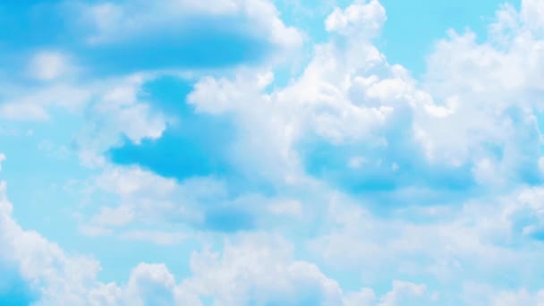 White Clouds Blue Sky Timelapse Beautiful Skies Great Movie Scene — Stock videók