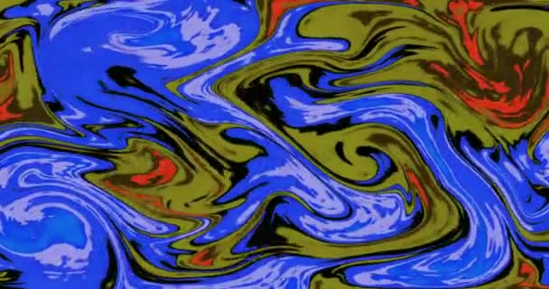 以旋涡为背景的抽象多色移动背景 多色抽象艺术 — 图库视频影像