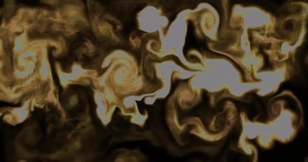 Abstrait Fluide Tourbillonne Mouvement Optique Ligne Lumineuse Courbe Comme Liquide — Video