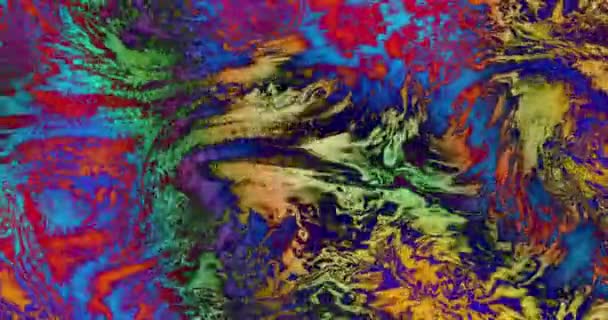 Cor Abstrata Fundo Movimento Multicolorido Com Redemoinhos Como Fundo Arte — Vídeo de Stock
