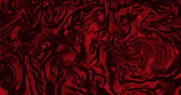 Abstrait Tissu Satin Rouge Fond Onde Sans Couture Tissu Soie — Video