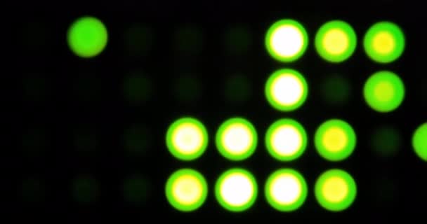 Zelené LED servery a přepínače v datovém centru, koncept internetové kybernetické bezpečnosti a firemní bezpečnosti — Stock video