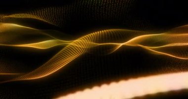 Noel, yeni yıl, yeni yıl sıcak partikülleri ve ışıltılı çerçeve akışkan hareketlerle, siyah arkaplan, bayram ve olay üzerine metin için boşluk