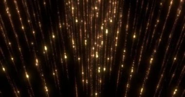 Noel, yeni yıl, yeni yıl sıcak dikey partikülleri ve siyah arka planda akışkan hareketlerle parıltılar, Noel tatili ve etkinlik