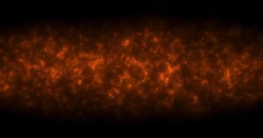 mükemmel alevler yatay döngü üzerinde siyah arkaplan hareket, ısı kavramı ve
