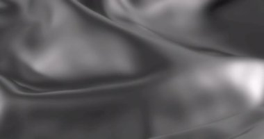 Gümüş Noel 'de saten kumaş, pürüzsüz dalga arka plan, rüzgarda dalgalanan gri ipek kumaş, moda anlayışı.