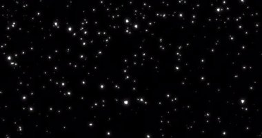 Yılbaşı kar taneleri tepeden yağıyor, kış tatili etkinliği siyah üzerine.