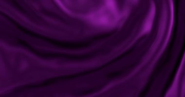 Soyut mor mor mor saten kumaş, pürüzsüz dalga arkaplanı, rüzgarda savrulan ipek kumaş, moda anlayışı.