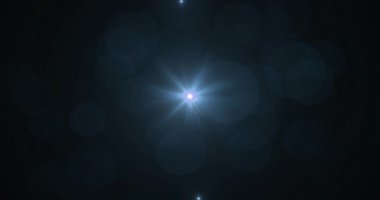 çok renkli optik lens ışık sızıntıları, soğuk mavi renkli optik lens renk efekti