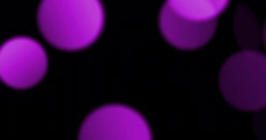 mor menekşe pembe baloncuk parçacıkları siyah zemin üzerinde bokeh, olay şenlikli mutlu yeni yıl tatili
