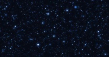 Bokeh 'le birlikte yüzen mavi, parıltılı Noel arkaplanı, altın bayram mutlu yıllar.