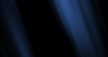 Soyut mavi çizgiler yavaşça siyah arkaplanda süzülüyor, Noel ve mutlu yeni yıl tatili