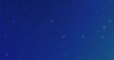 Işınlar ve klasik hareketlerle, soyut ışık konsepti ile mavi ışık yayan küçük soyut karelerin arka planı, dikişsiz vintage