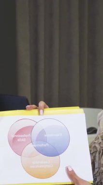 Canlı bir kurumsal ortamda, iki profesyonel kadın renkli istatistikleri ve diyagramları tutkuyla analiz ederek yeniliğe olan bağlılıklarını sergiliyorlar. Odaklanmış ifadeleri ve etkileşimli diyalogları takım çalışmasının dinamik atmosferini vurguluyor