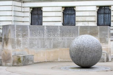 London, UK - March 18th 2024: The poignant Bali Bombings Memorial at Clive Steps in London, UK. clipart