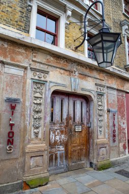 London, UK - April 3rd 2024: Exterior of Wiltons Music Hall - one of the last remaining music halls, located on Graces Alley in East London, UK. clipart