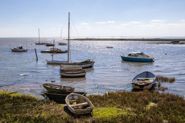 View of the Thames Estuary from Leigh-on-Sea in Essex, UK. clipart