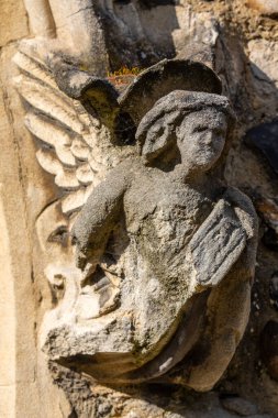 İngiltere 'nin Essex kentindeki Chelmsford Katedrali' nde bir taş oymanın yakın çekimi..