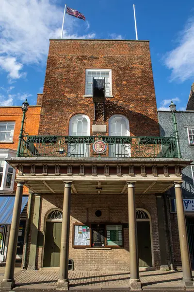 stock image Essex, UK - April 10th 2023: The exterior of The Moot Hall in the town of Maldon in Essex, UK.