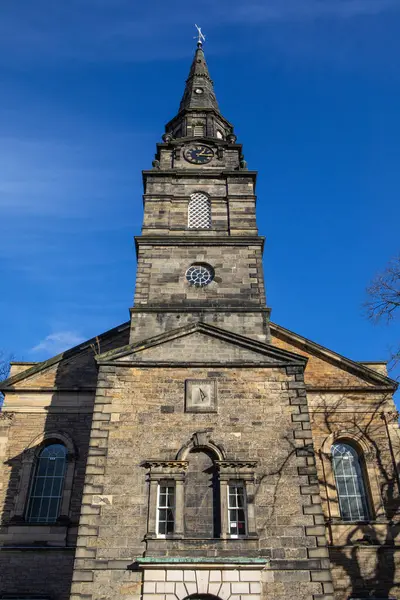 stock image A view of the historic St. Cuthberts Church in the city of Edinburgh, Scotland.