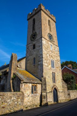 A view of St. James' Church in the beautiful town of Yarmouth on the Isle of Wight in the UK. clipart