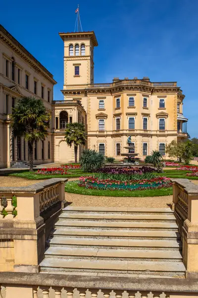 stock image Isle of Wight, UK - May 3rd 2023: The stunning Osborne House - the former residence of Queen Victoria I, located in East Cowes on the Isle of Wight, UK.