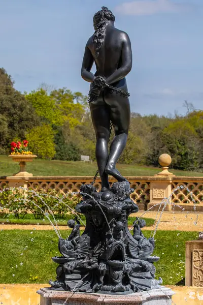 stock image Isle of Wight, UK - May 3rd 2023: A fountain in the gardens of Osborne House - the former residence of Queen Victoria I, located in East Cowes on the Isle of Wight, UK.