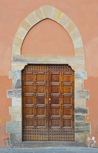 Side door of the Higher Normal School on the square Cavalieri in Pisa, Ital