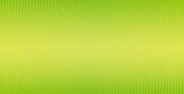 アブストラクト 緑の波線のベクトル背景イラスト — ストックベクタ