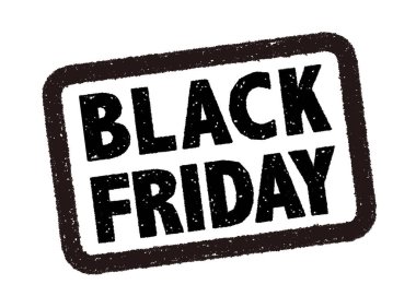 Black Friday Vector Rubber Stamp Sign Isolated On A White Background.   clipart