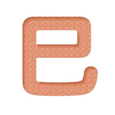 Yılan Vektörü Kanji 'nin 3 boyutlu yardım logosunun beyaz bir arka planda izole edildiği yıl. Kanji Çeviri - Yılan.