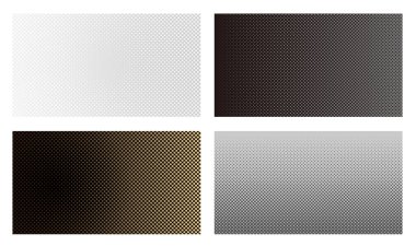 Vektör Yarıtonlama Düzeni Arkaplanı Beyaz bir arkaplanda izole edildi. 