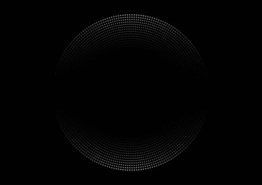 Vektör Yuvarlak Nokta Düzeni Çerçevesi ve Not Efekti ve Metin Boşluğu. 