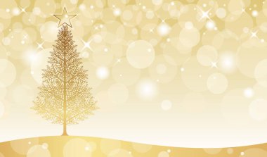 Kusursuz özgeçmişi ve metin uzayı olan vektör noel ağacı çizimi. Yatay Olarak Tekrarlanabilir.