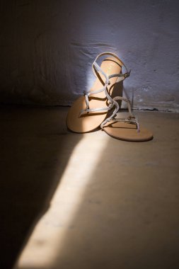 Bu büyüleyici görüntü, küpe, ayakkabı, jartiyer, mücevher ve parfüm gibi gelin aksesuarlarının yaratıcı ve sanatsal bir fotoğrafını sergiliyor. Fotoğraf çeşitli elementlerin güzel bir bileşimidir, karmaşık ayrıntıları vurgular. 