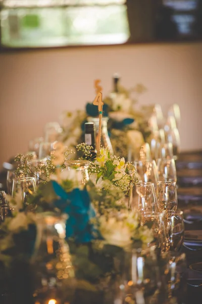 Captivating Image Showcases Elegant Decor Stunning Floral Arrangements Real Wedding — Stock Photo, Image