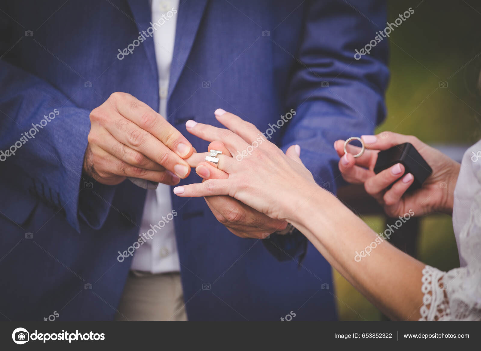 Groom Bridal Marriage Engagement Rings Proposal Stock Photo 2258549421 |  Shutterstock