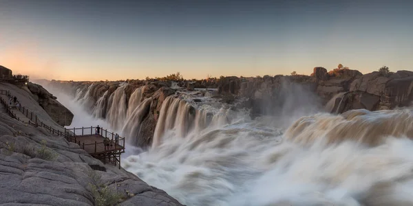 Wide Angle View Augrabies Falls Full Flood Orangeriver Northern Cape — Stock Photo, Image