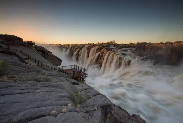 Wide Angle View Augrabies Falls Full Flood Orangeriver Northern Cape — Stock Photo, Image