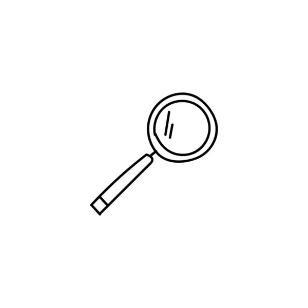 Lupa Lupa Lupa Ručně Kreslené Ikony Zvětšit Náčrt Optického Zoomu — Stockový vektor