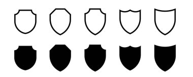 Shield Icon in trendy flat style isolated on grey background. Shield symbol for your